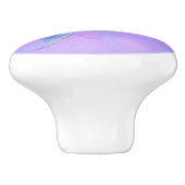 Iridescent Pearl Shimmer Sparkle Zeemeermin Staart Keramische Knop (Zijkant)