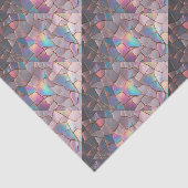 Iridescent Pearlized Faux Rose Gold Decoupage  Tissuepapier (Detail)