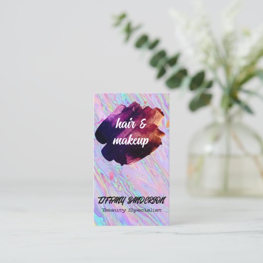 Iridescent | Penseel Visitekaartje (Staand voorkant)