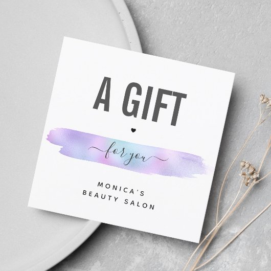 Iridescent penseelstreek voegt Logo Beauty Makeup 