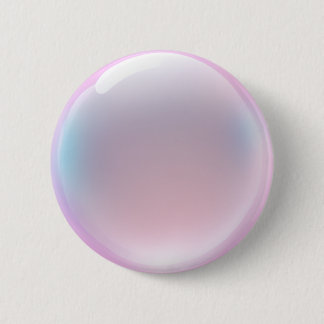 Iridescent Pink Bubble Emoji Ronde Button 5,7 Cm