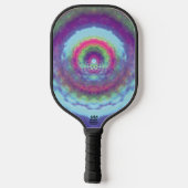 Iridescent Portal - Psychedelic Mandala Pickleball Paddle (Achterkant)