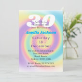 Iridescent Rainbow 30th Birthday Party (1990) Kaart (Staand voorkant)