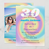 Iridescent Rainbow 30th Birthday Party (1990) Kaart (Voorkant / Achterkant)