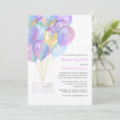 Iridescent Rainbow-Baby of -Vrijgezellenfeest per Kaart (Staand voorkant)