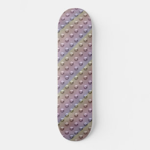 Iridescent Rainbow Dotted Industrial Metal Bord Persoonlijk Skateboard