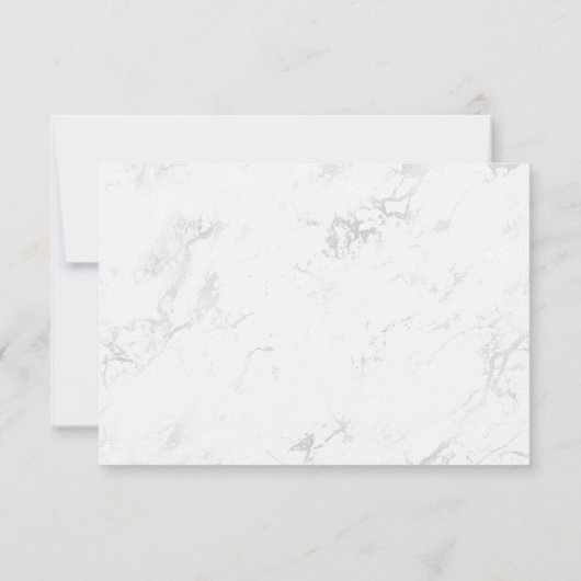 Iridescent Rainbow Folie Brush Stroke Marble Bedankkaart (Achterkant)