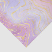 Iridescent Rainbow Gradient en Gold Foil Strata Tissuepapier (Detail)
