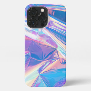 Iridescent Rainbow Metallic Pastel Pink, Aqua iPhone 13 Pro Hoesje