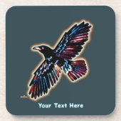 Iridescent Raven Bier Onderzetter (Voorkant)