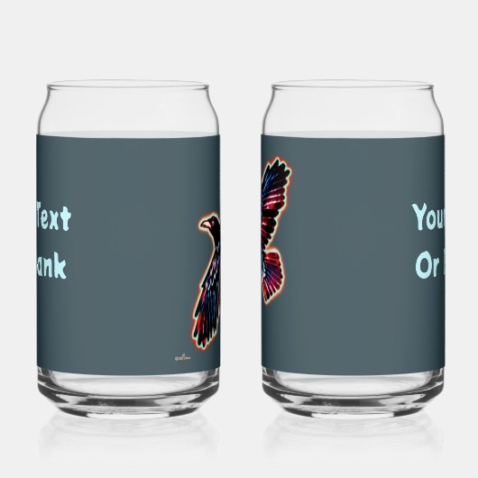 Iridescent Raven Blikvorm Glas (Rechts)