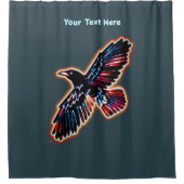 Iridescent Raven Douchegordijn (Voorkant)