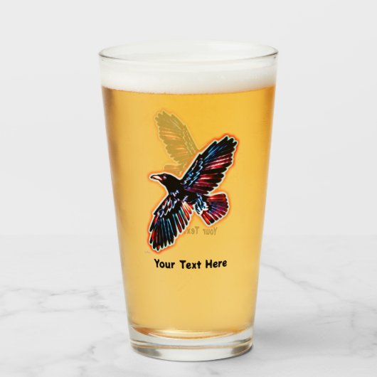 Iridescent Raven Glas (Voorkant gevuld)