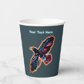 Iridescent Raven Papieren Bekers (Voorkant)