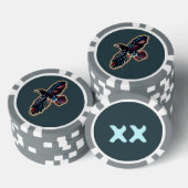 Iridescent Raven Poker Chips (Opstapeling)