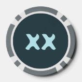 Iridescent Raven Poker Chips (Achterkant)