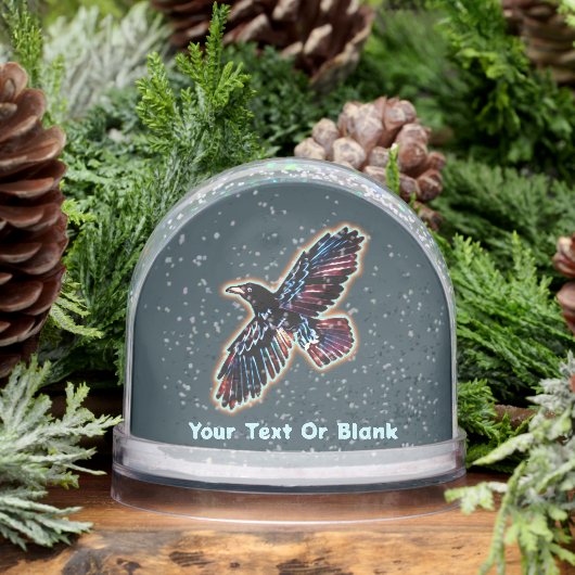 Iridescent Raven Sneeuwbol (Winter)