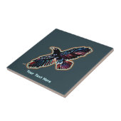 Iridescent Raven Tegeltje (Zijkant)