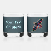 Iridescent Raven Whisky Glas (Achterkant)