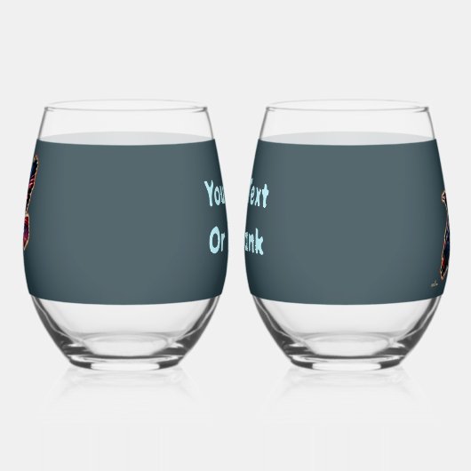 Iridescent Raven Wijnglas Zonder Voet (Links)