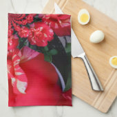 Iridescent Red Roses "Happy Valentijn" Art Print Theedoek (Quarter Fold)