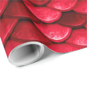 Iridescent Red Shiny Glitter Mermaid Fish Scale Cadeaupapier (Rol Hoek)