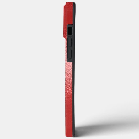 Iridescent Red Texture Custom Monogram Case-Mate iPhone Case (Achterkant / Links)