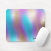 Iridescent Regenboog Glam Muismat (Met muis)