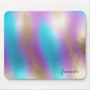 Iridescent Regenboog Glam Muismat