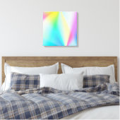 Iridescent, regenboogachtig, droomachtig - voor ro canvas afdruk (Insitu (Slaapkamer))