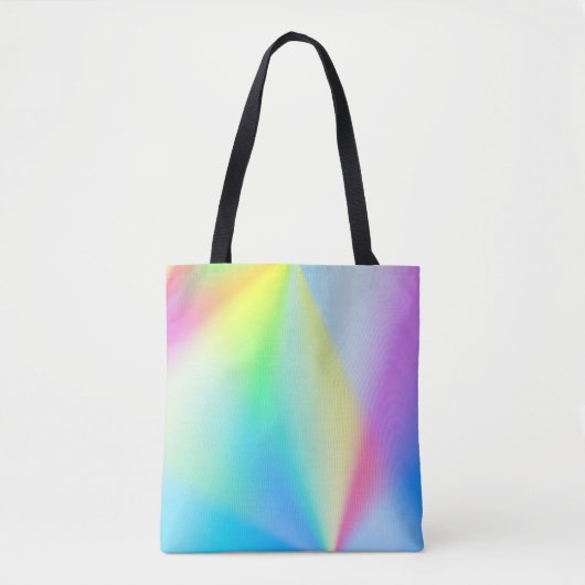 Iridescent, regenboogbalken - romantisch tote bag (Voorkant)