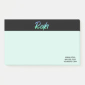 *~* Iridescent Reiki Green Blue en Turquoise Post-it® Notes (Voorkant)