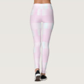 Iridescent roze band patroon leggings (Achterkant)