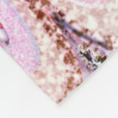 Iridescent roze Glitter Mermaid Fish Scales Fleece Deken (Hoek)