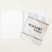 Iridescent roze marmer planner (Display)