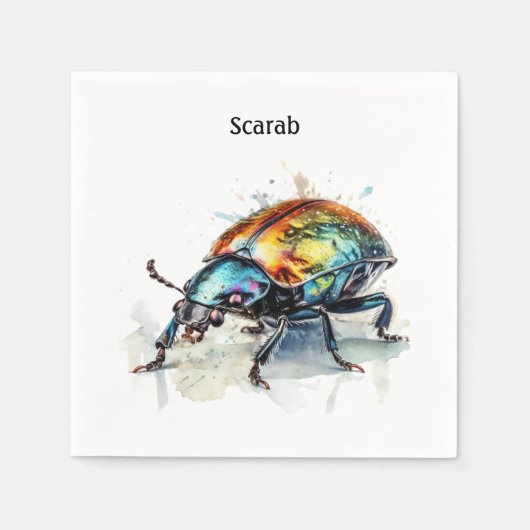 Iridescent Scarab, op maat Servet (Voorkant)