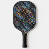 Iridescent Shapes Pattern Pickleball Paddle (Voorkant)