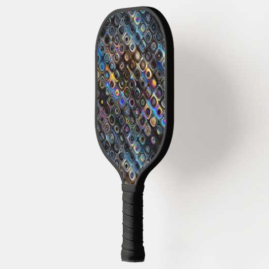 Iridescent Shapes Pattern Pickleball Paddle (Links)