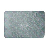 Iridescent Shimmer Mandala Boho Chic Badmat (Voorkant)