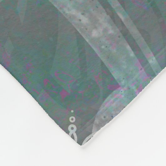 Iridescent Shimmer Mandala Boho Chic Fleece Deken (Hoek)