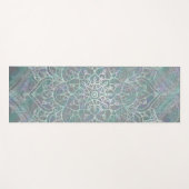 Iridescent Shimmer Mandala Boho Chic Gym Yogamat (Voorkant (horizontaal))