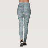 Iridescent Shimmer Mandala Boho Chic Leggings (Achterkant)