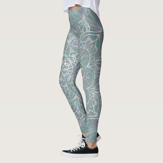 Iridescent Shimmer Mandala Boho Chic Leggings (Links)