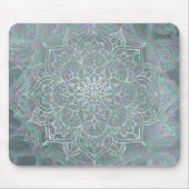 Iridescent Shimmer Mandala Boho Chic Muismat (Voorkant)