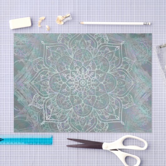 Iridescent Shimmer Mandala Boho Chic Tissuepapier (Craft)