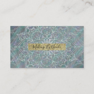 Iridescent Shimmer Mandala Boho Chic Visitekaartje