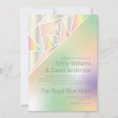 Iridescent Silver Pastel Pareltjes geïnspireerd br Kaart (Voorkant)