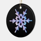 Iridescent sneeuwvlok keramisch ornament (Links)