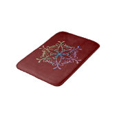 Iridescent Snowflake Bath Mat (Gekanteld)