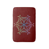 Iridescent Snowflake Bath Mat (Voorkant Verticaal)